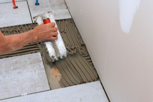 Bathroom Floor Renovation in Palatine